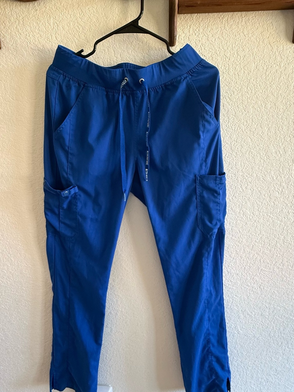 Med Couture Royal Blue Women's Cargo Jogger Pants